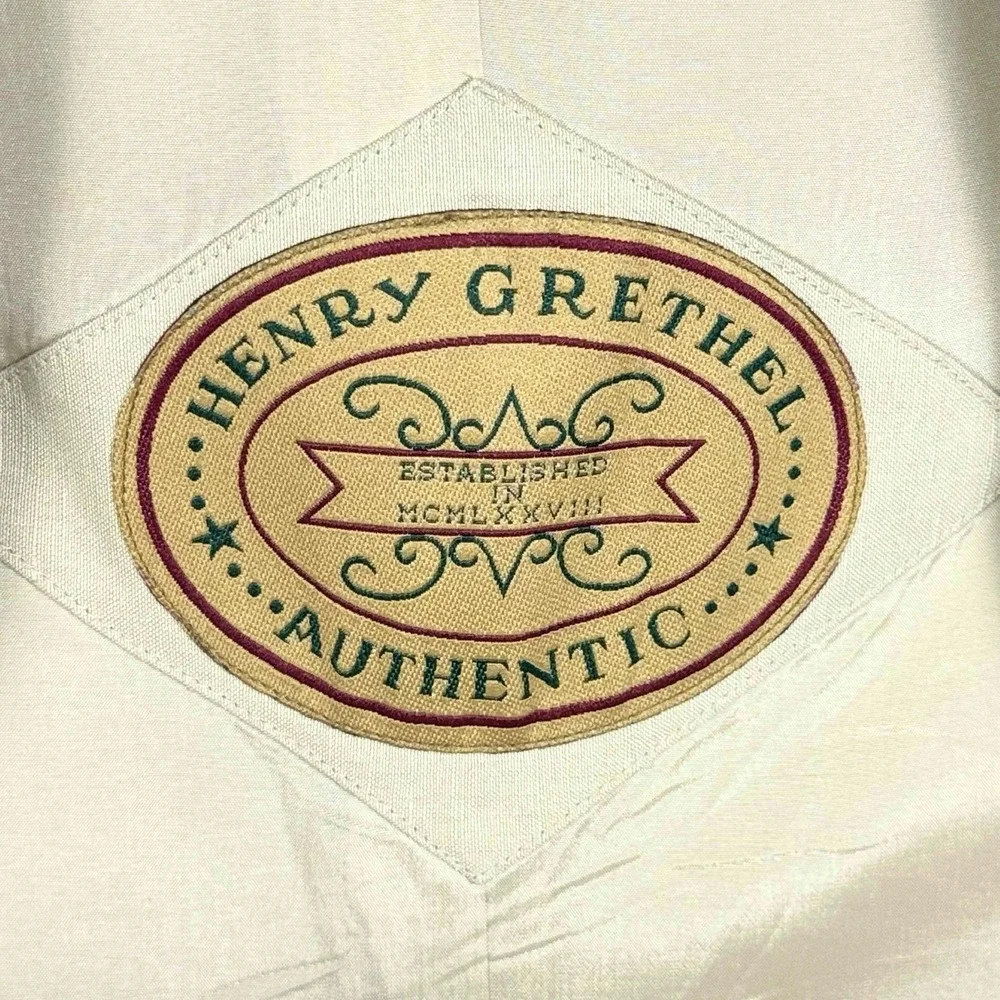 Henry Grethel Context Linen Jacket Mens Large Beige Blazer Sport Coat Vintage‎